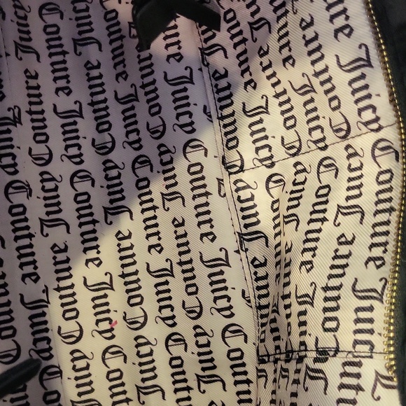 Juicy Couture Black Tote with Rhinestone Logo - Picture 7 of 8